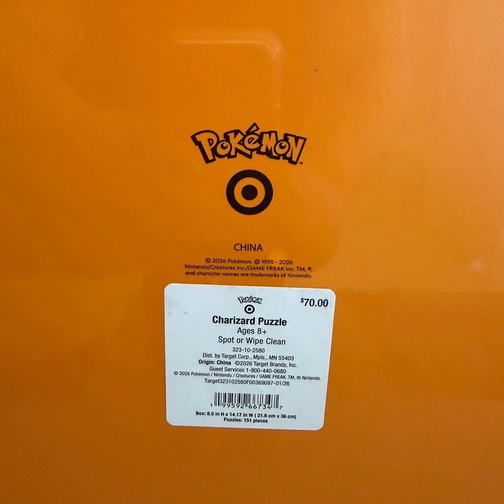 Pokemon Target Charizard Life-Size Puzzle 151 Pieces Exclusive Over 5 Feet Tall‎